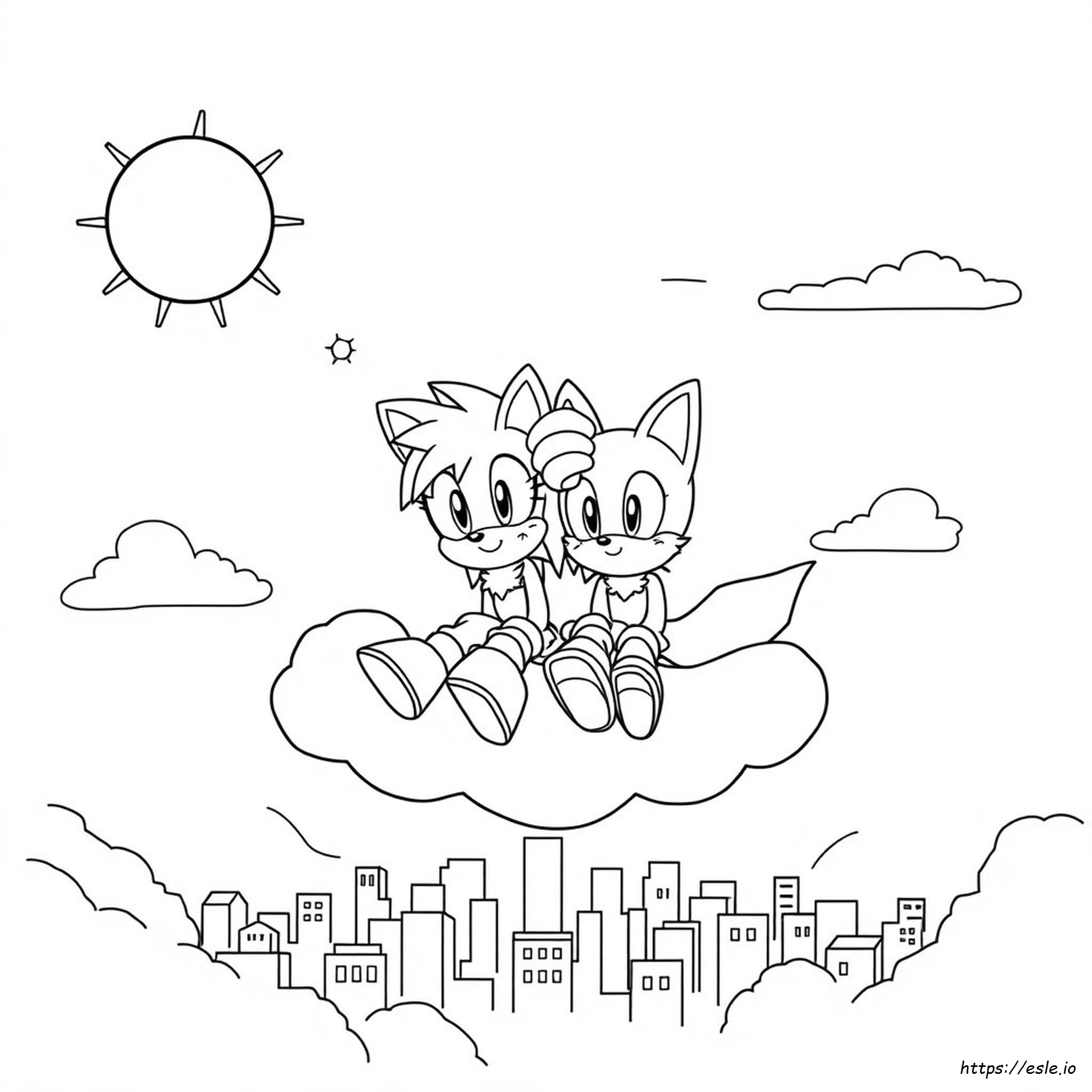 Amy Sonic Ausmalbild