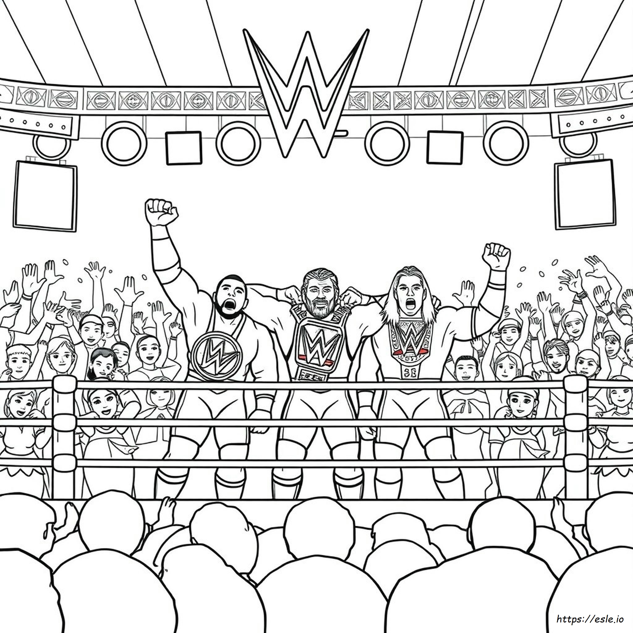 Wrestlemania Coloring Pages