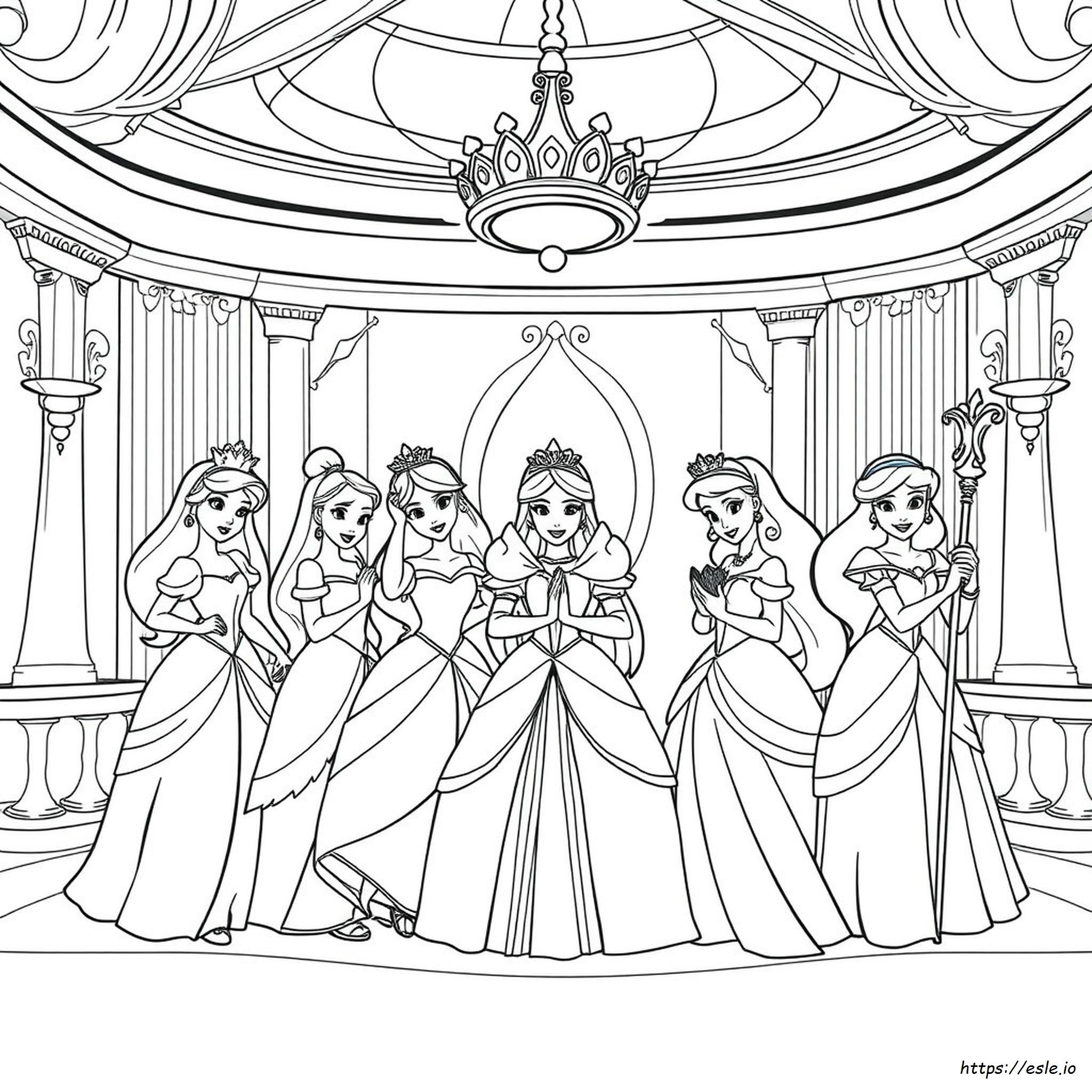 Disney Prinzessin Charaktere Ausmalbilder