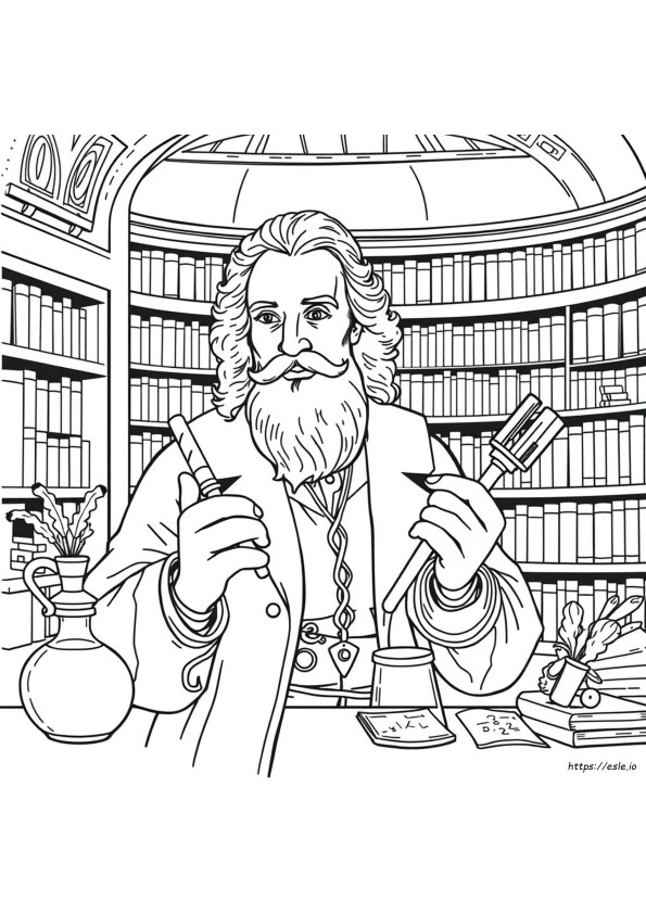 Francesco Bernoulli Coloring Page