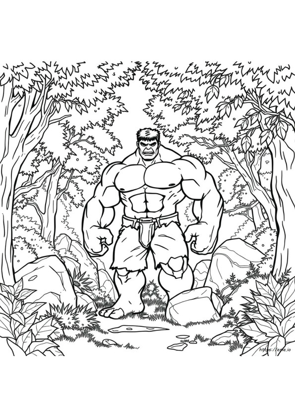Kostenlose Hulk Ausmalbilder
