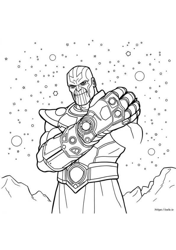 Coloriage Thanos