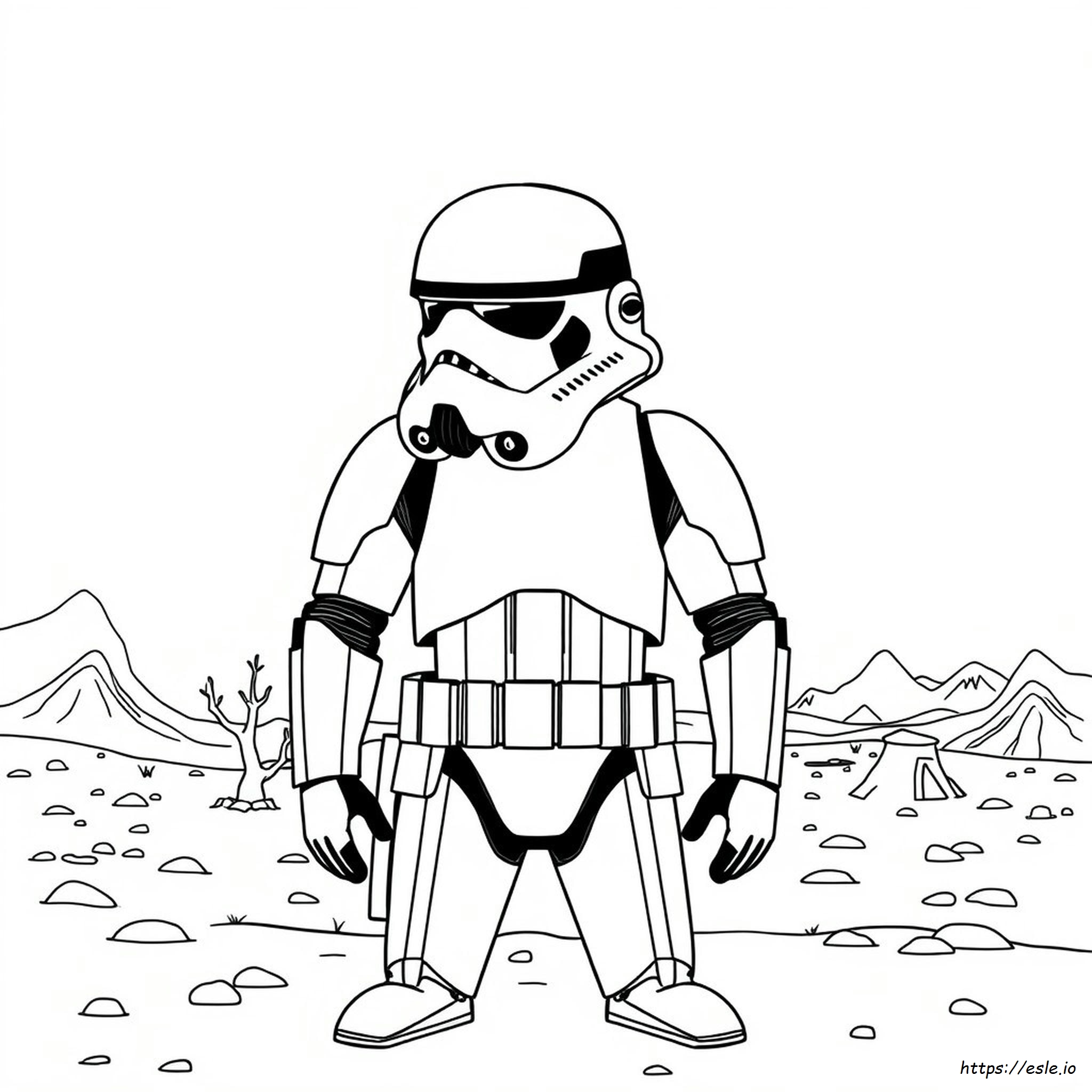 Stormtrooper Mask Coloring Page
