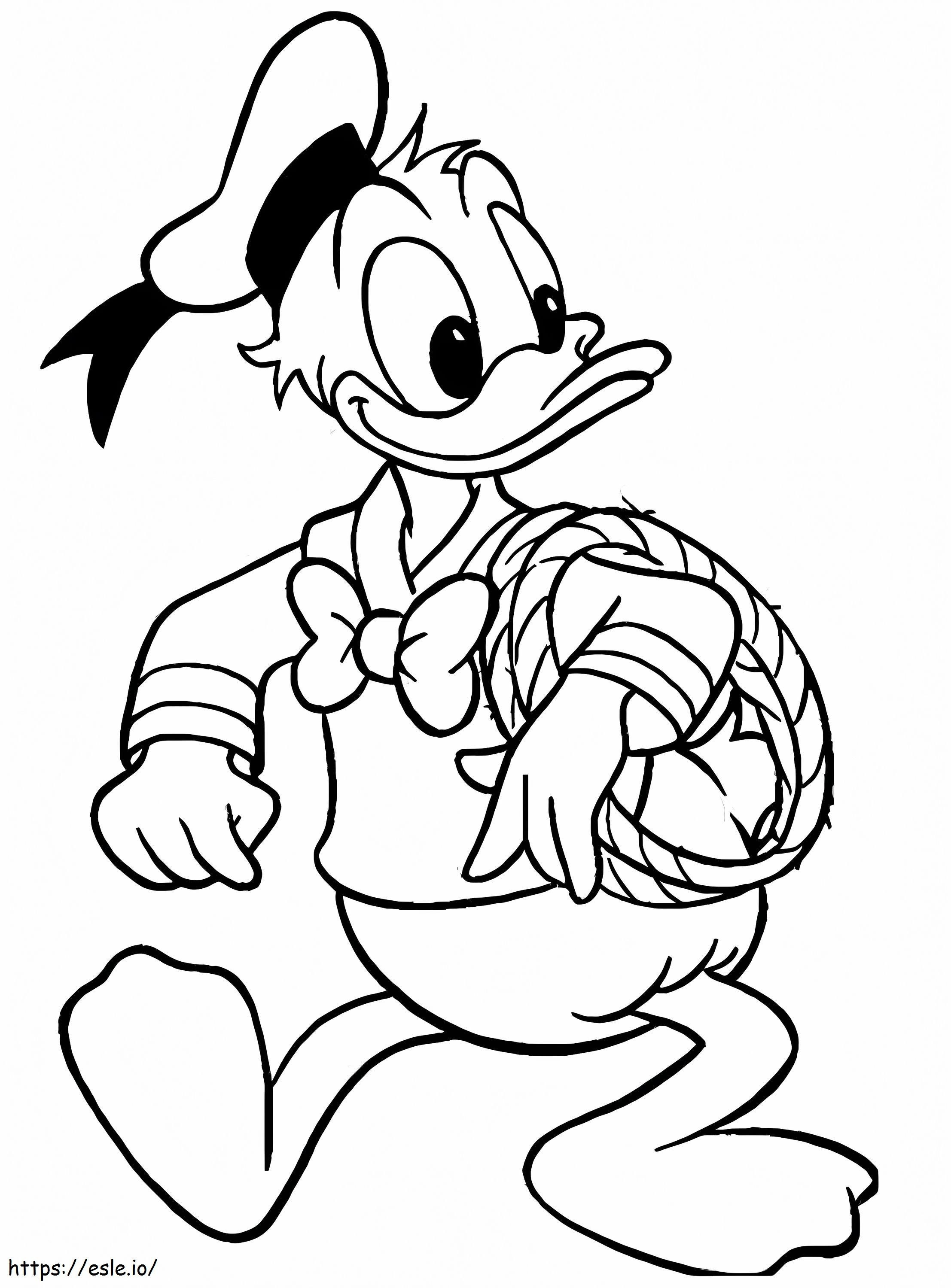 Happy Donald 4 coloring page