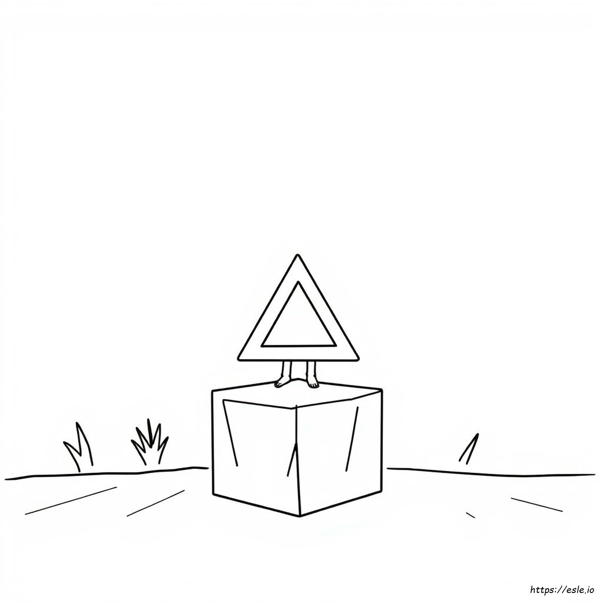 Coloring Page Of A Triangle