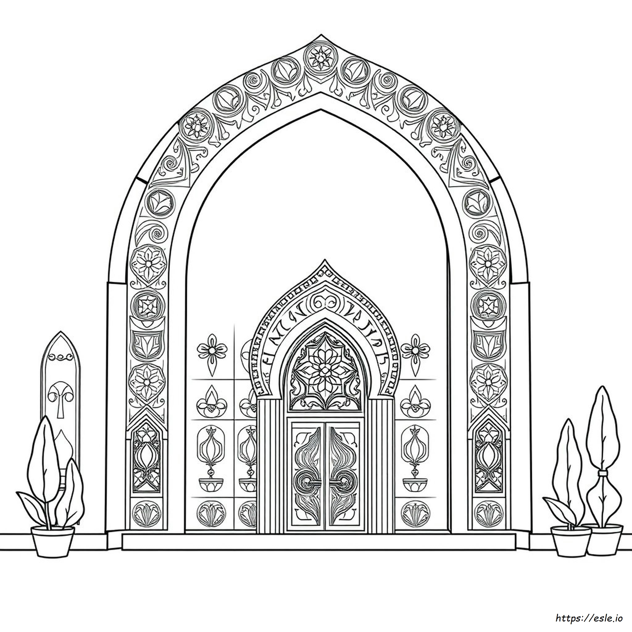 Islamic Mosaic Coloring Pages