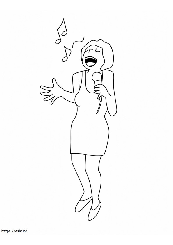 Singer 4 coloring page