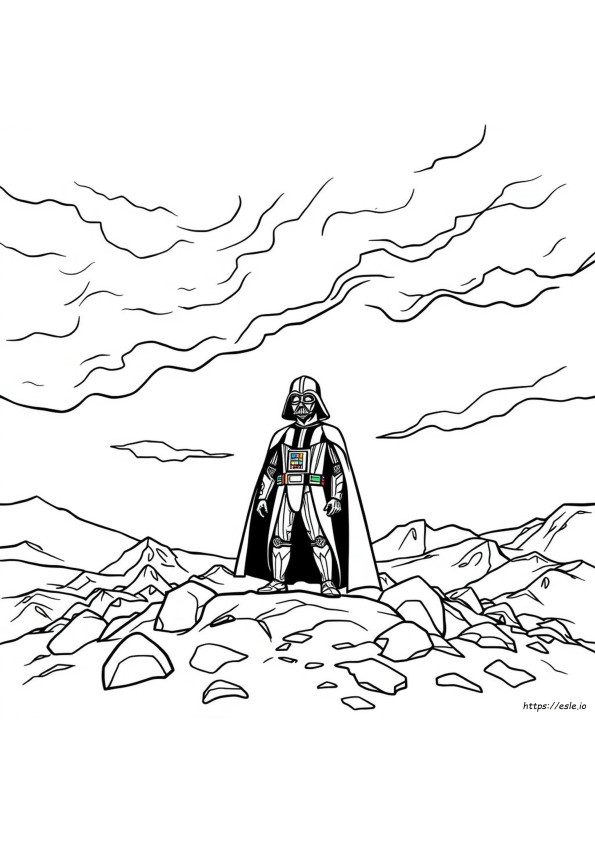Darth Vader Para Colorir