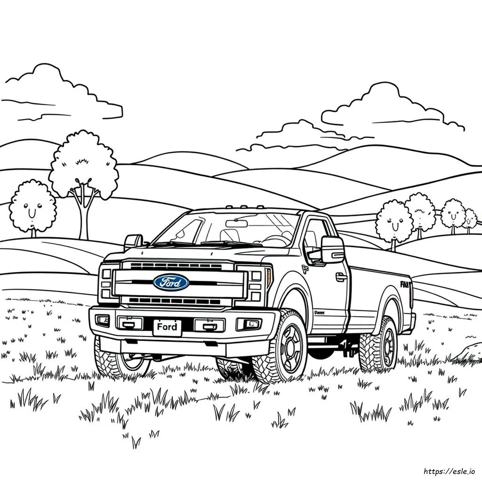 F 250 Realistic Ford Truck Coloring Pages