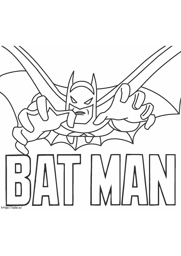 Bruce Wayne Alias Batman coloring page