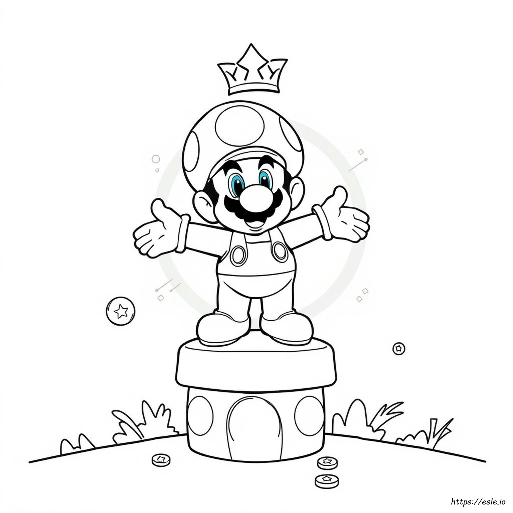 Tanooki Mario Coloring Page
