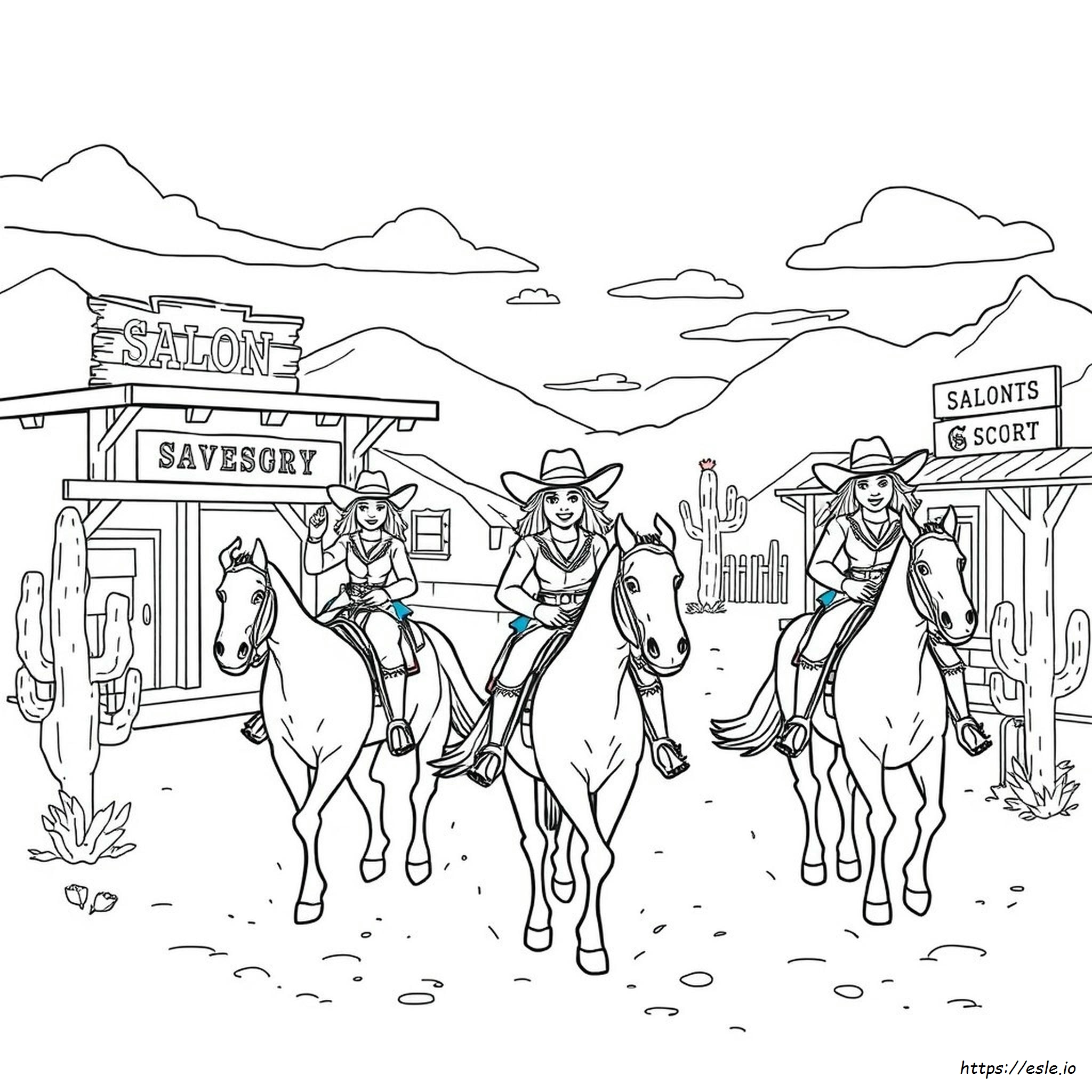 Western Coloring Pages To Print