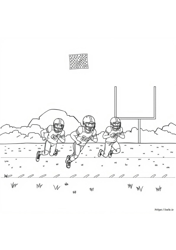 Flag Football Ausmalbilder