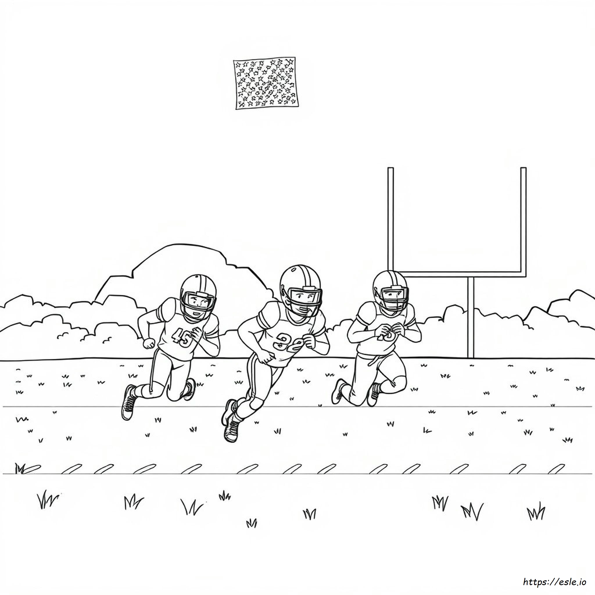 Flag Football Coloring Pages