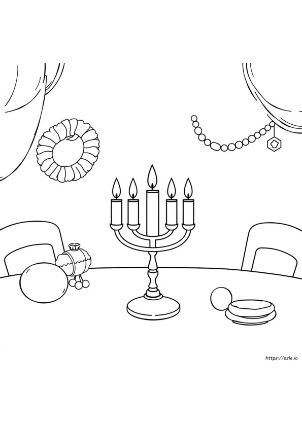 Kolorowanka Hanukkah