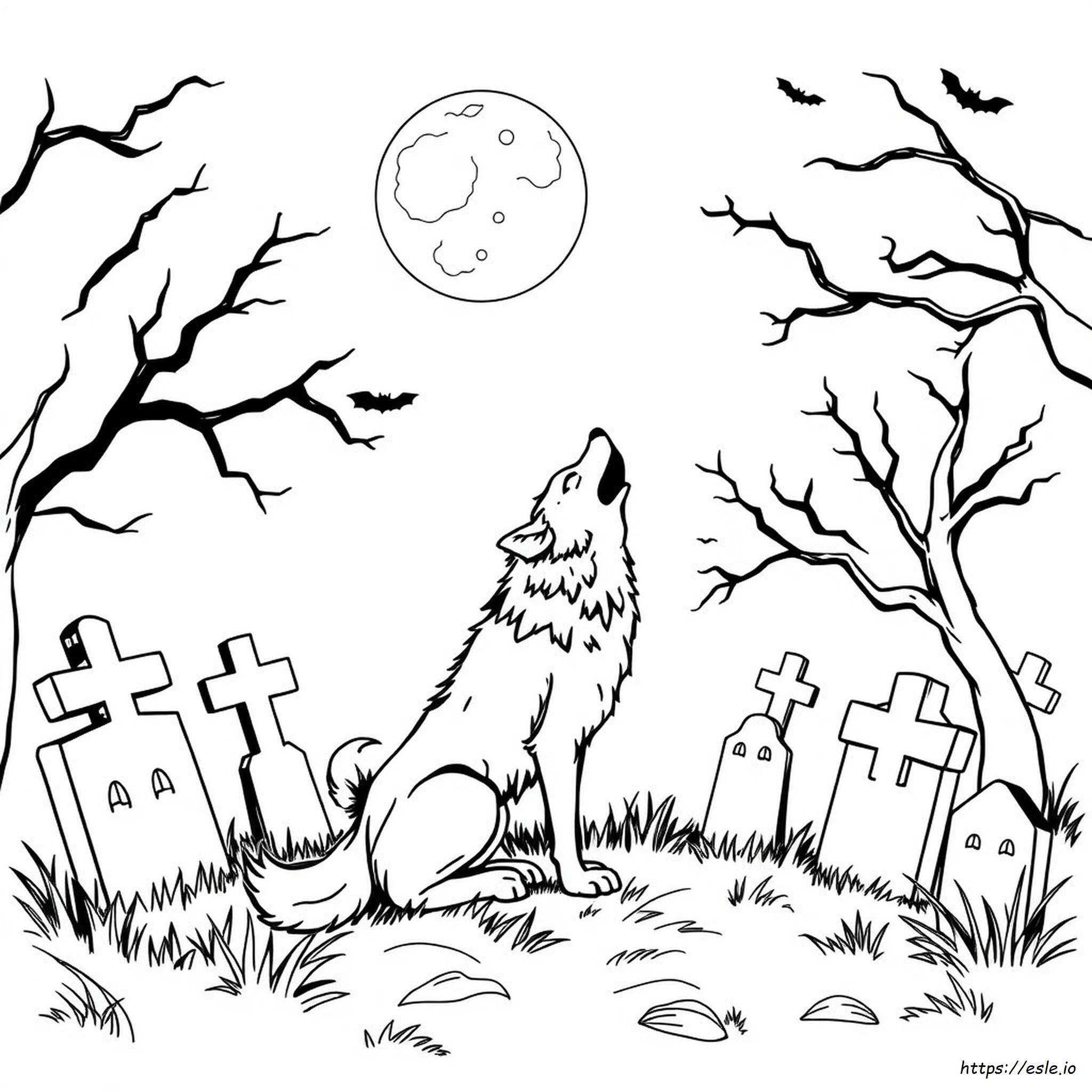 Lupi Di Halloween Da Colorare