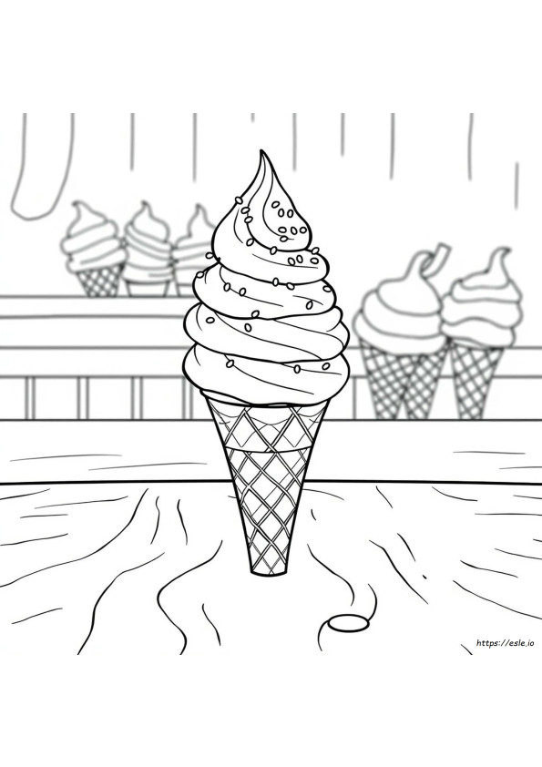 Sorvete Para Colorir