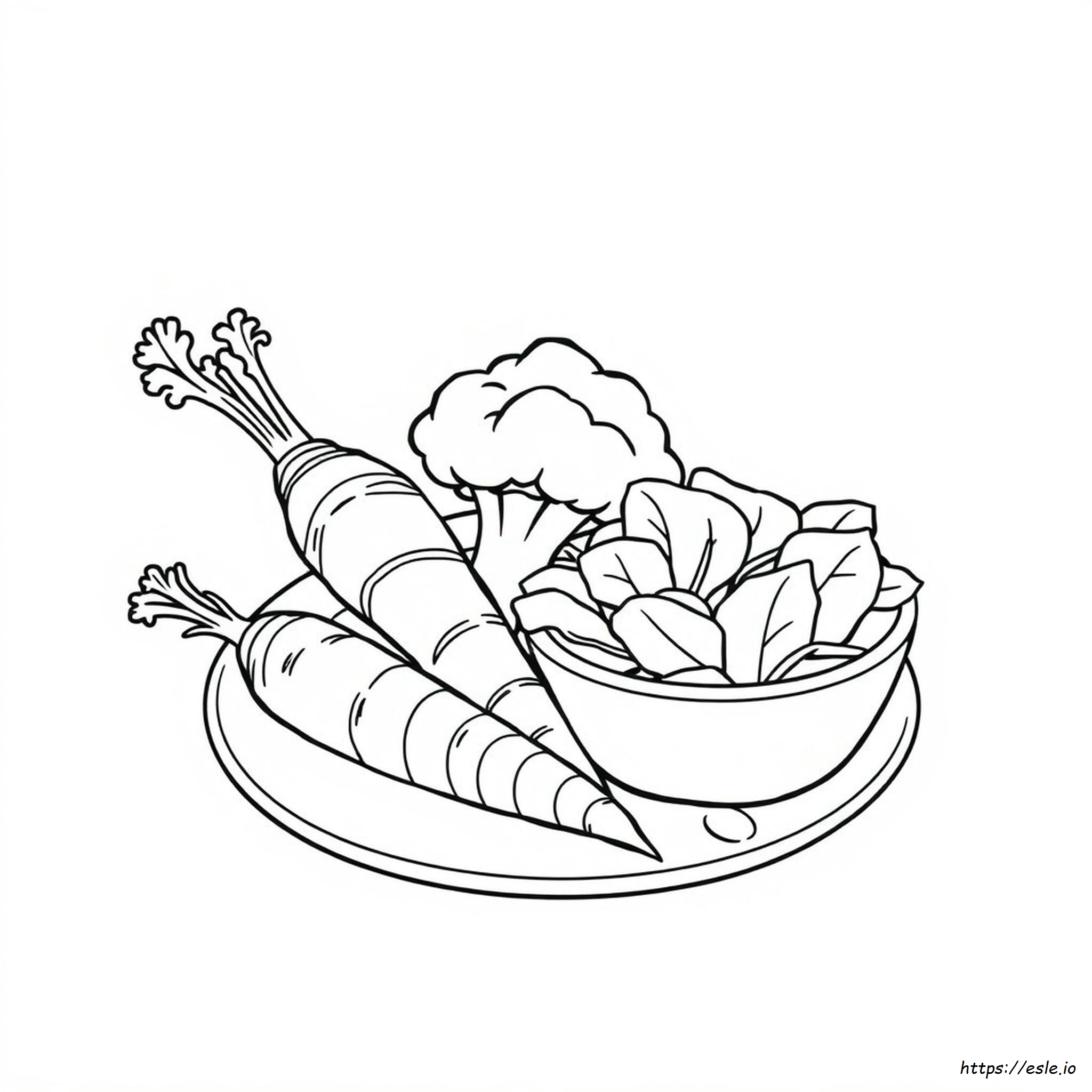 Colouring Vegetables Pictures