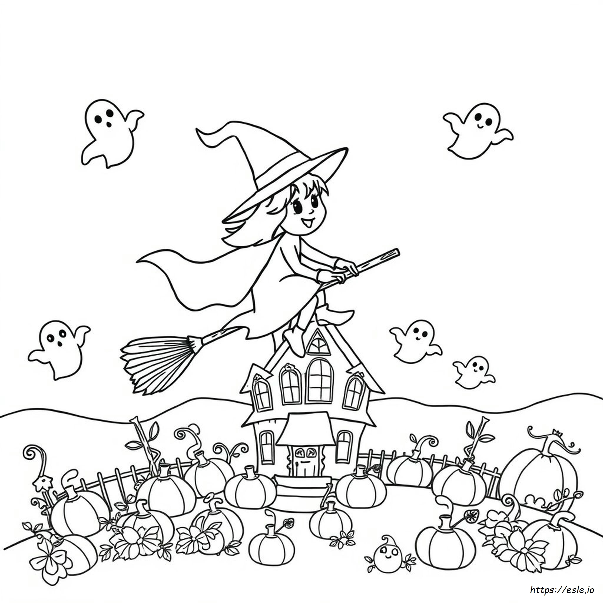 Süße Halloween Ausmalbilder