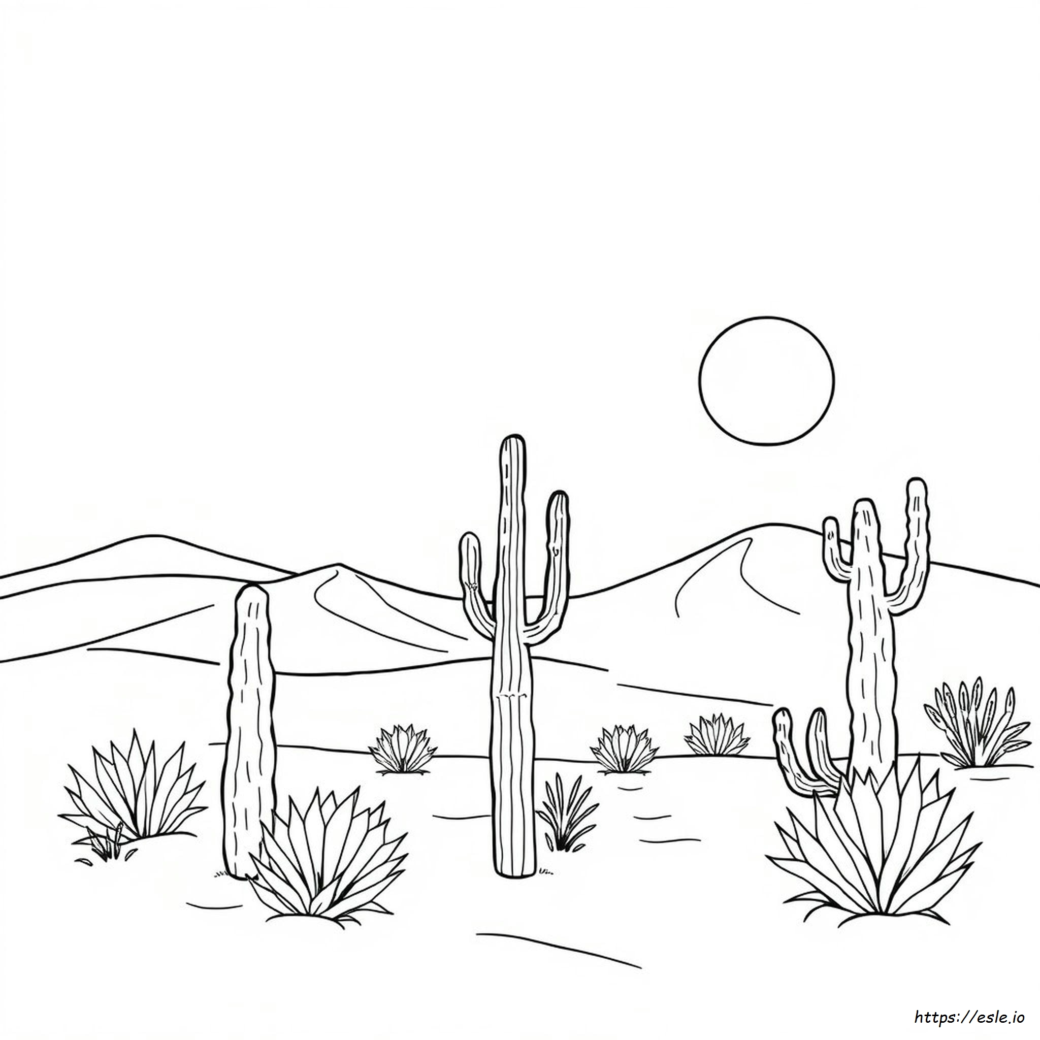 Coloring Pages Of The Desert