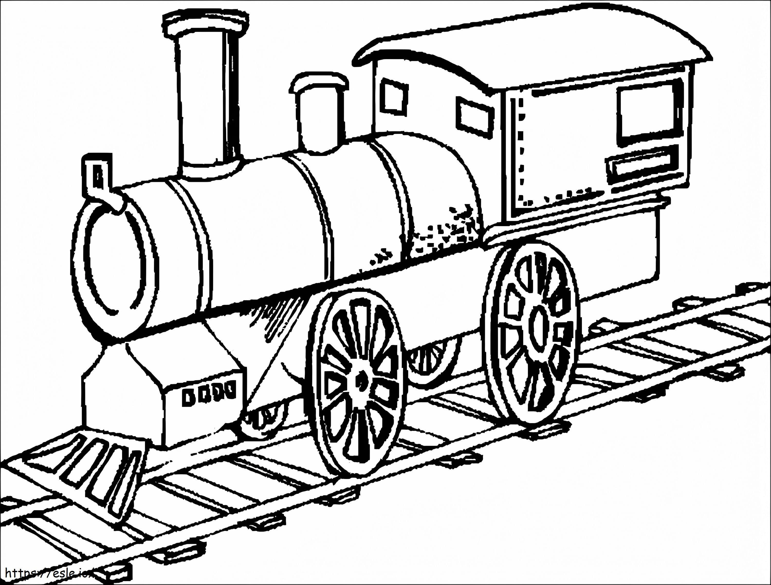 Coloriage Train antique à imprimer dessin