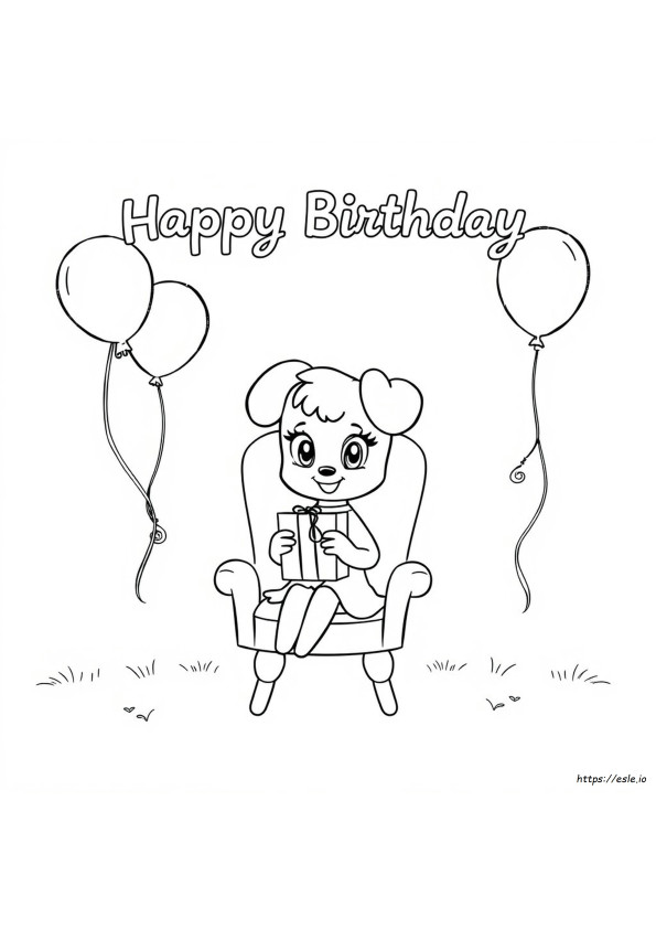 Pagina Da Colorare Con Papaveri Per Un Buon Compleanno