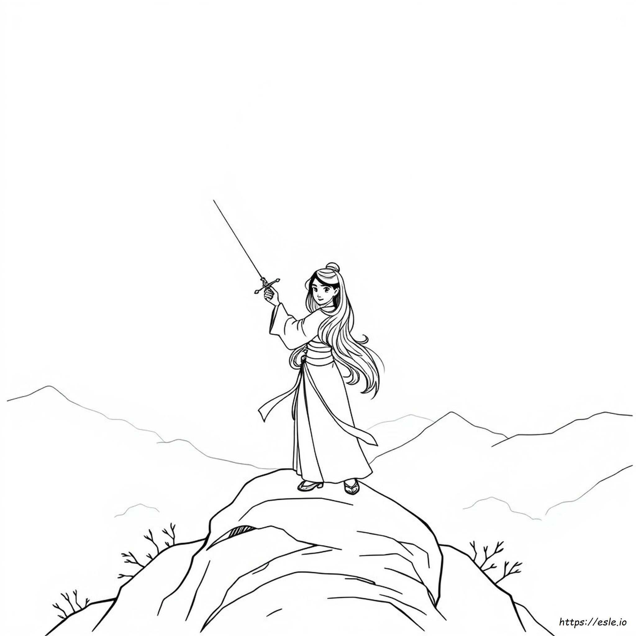 Mulan Colouring Pages