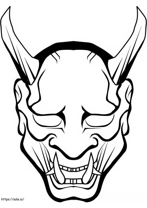 Masque Dhalloween 1 coloring page
