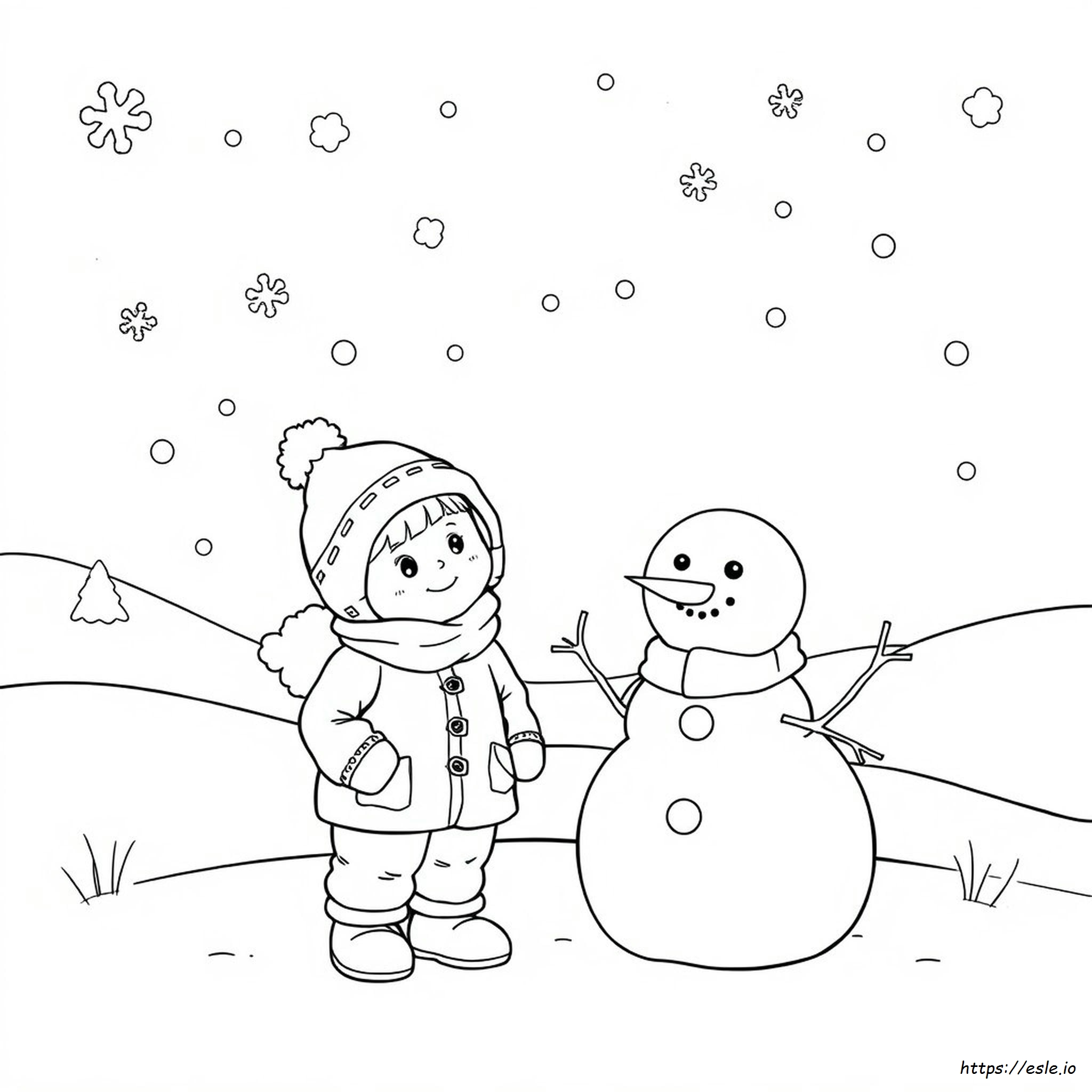 Free Winter Coloring Pages For Toddlers