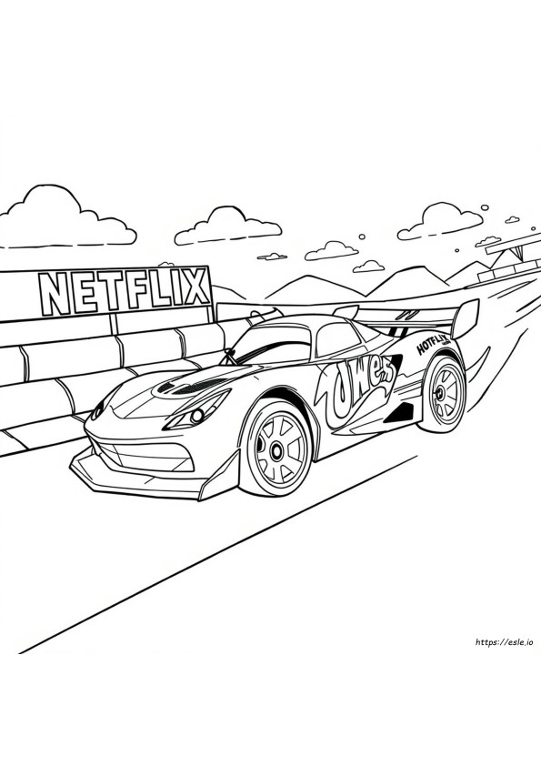 Hot Wheels Netflix Ausmalbilder
