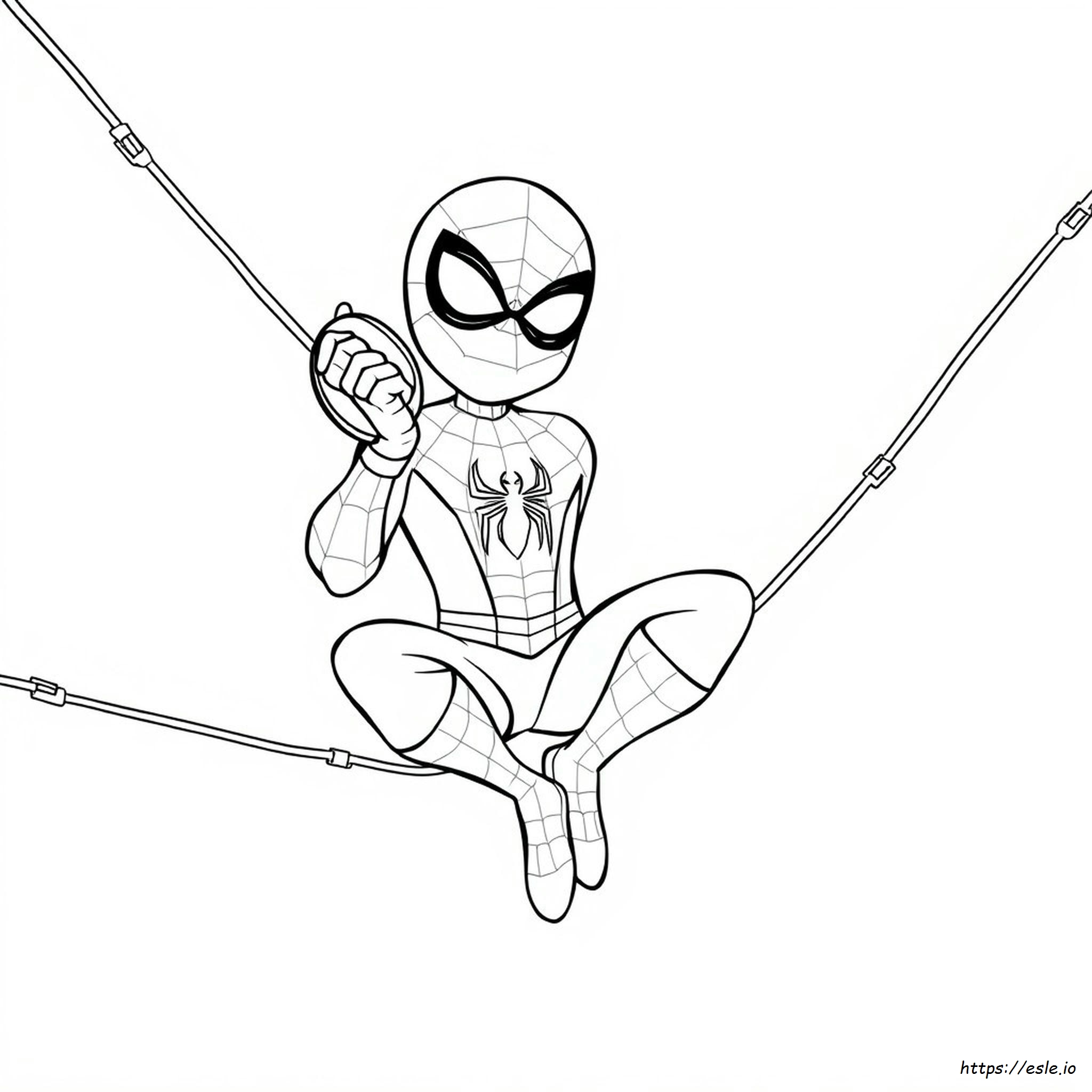 Easy Cute Spiderman Coloring Pages