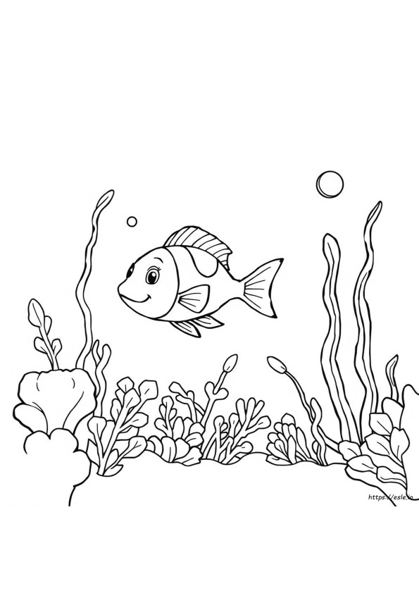 Pez Pequeño Para Colorear