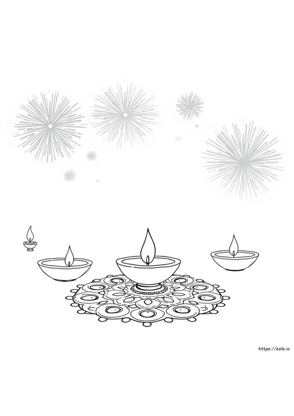 Gambar Mewarnai Deepavali