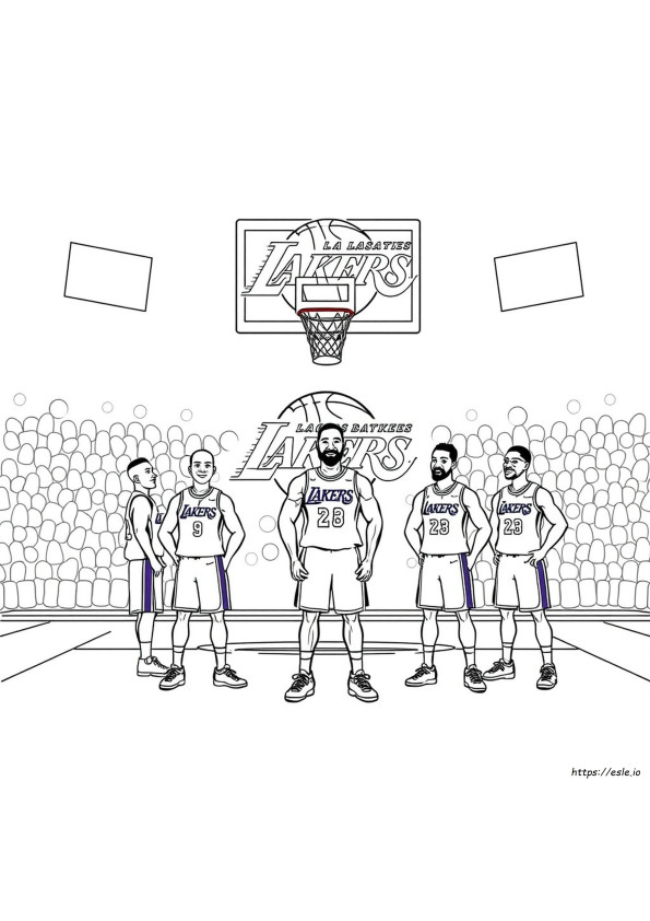 La Lakers Boyama Sayfaları