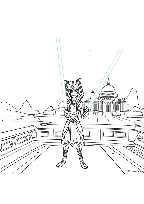 Ahsoka Coloring Page