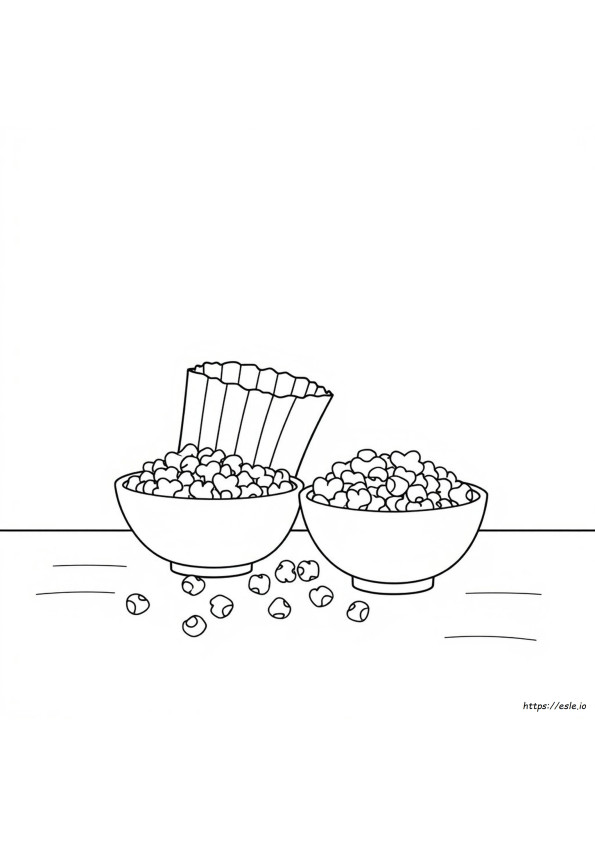 Popcorn Ausmalbilder