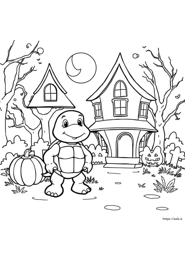 Disegni Di Halloween Di Franklin Da Colorare