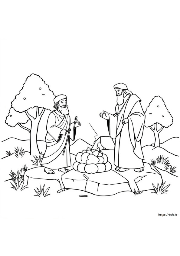Abraham Isaac Coloring Page