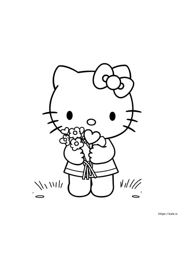 Ilmaiset Tulostettavat Hello Kitty Ystävänpäivä Värityskuvat