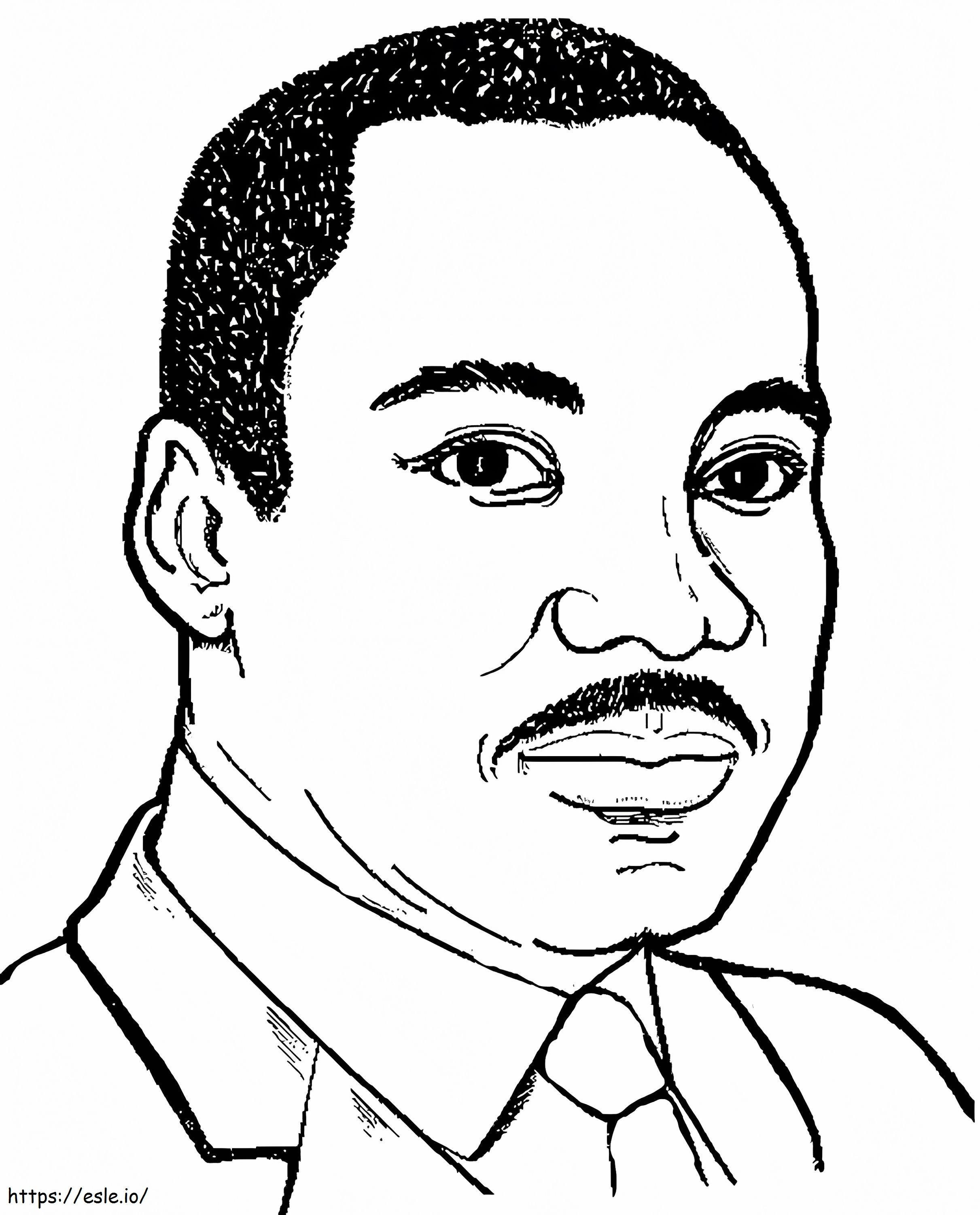 Martina Luthera Kinga Jr 6 kolorowanka