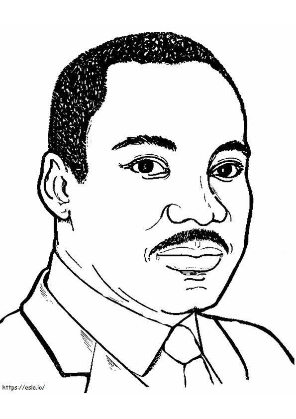 Martin Luther King Jr.6 kleurplaat