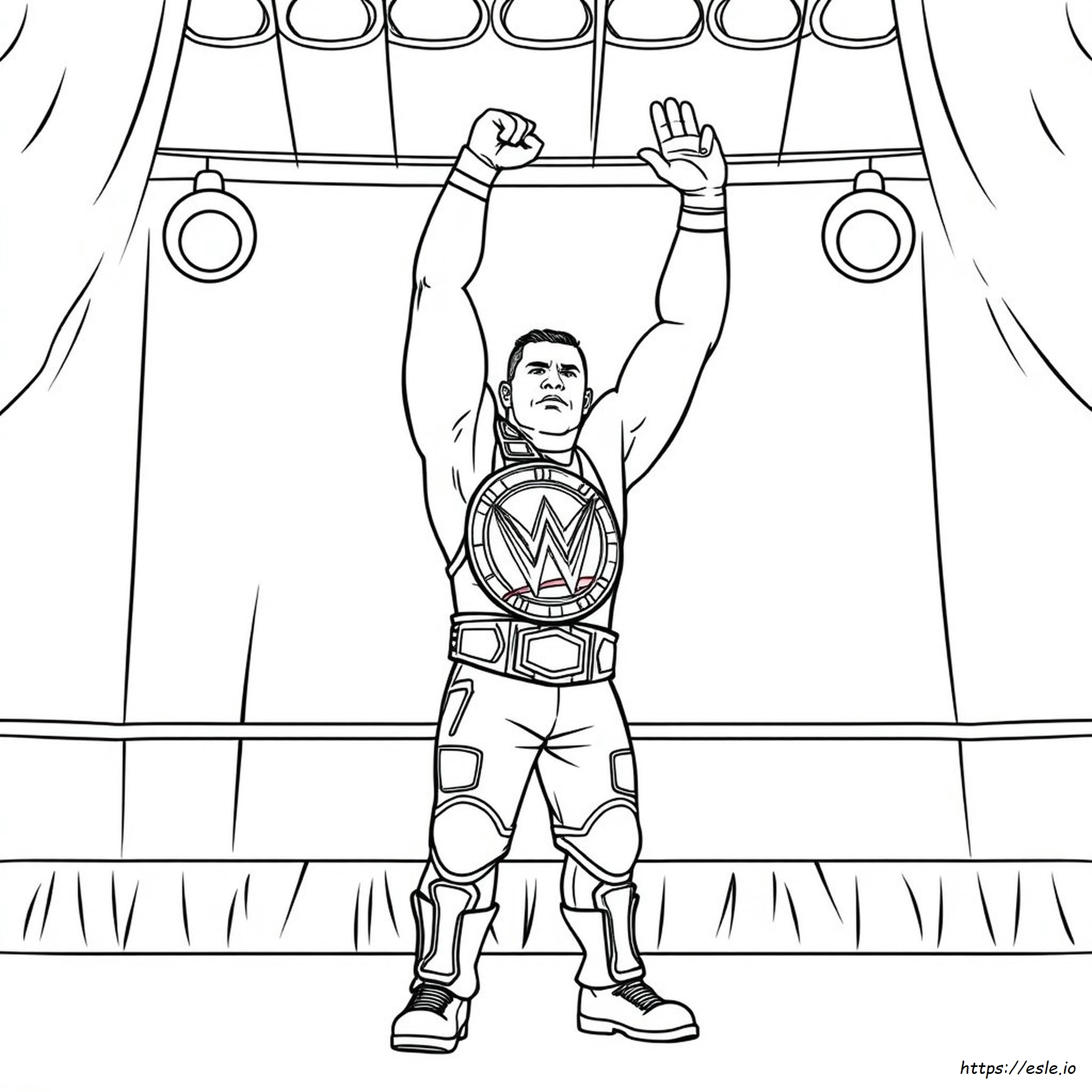 Free Printable John Cena Coloring Pages