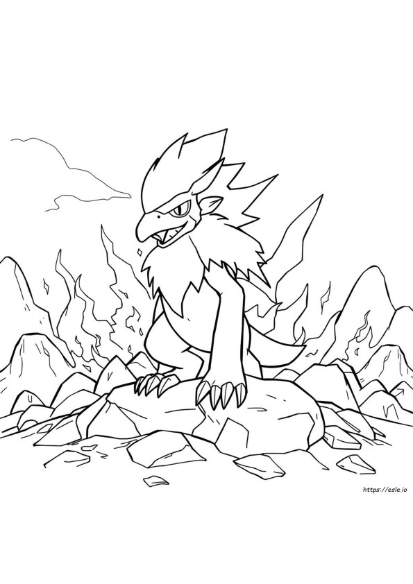 Infernape Pokemon Da Colorare