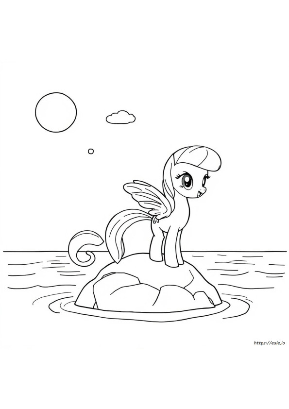 Fluttershy Sereia Para Colorir