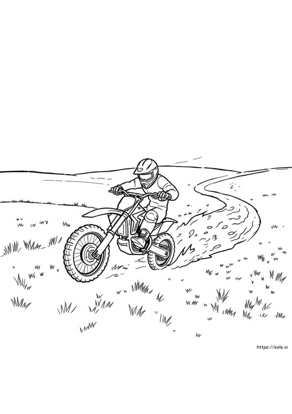 Moto Da Cross Da Colorare E Stampare
