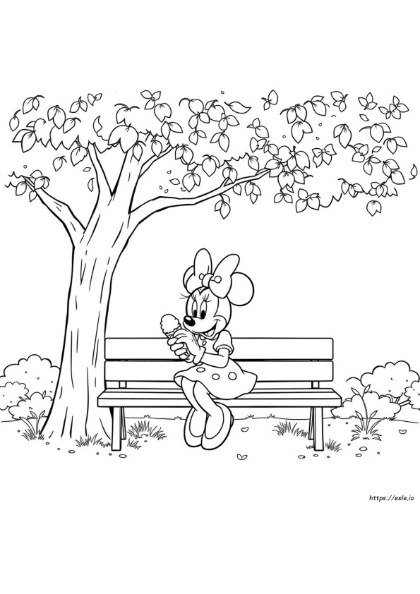 Kolorowanki Online Myszka Minnie
