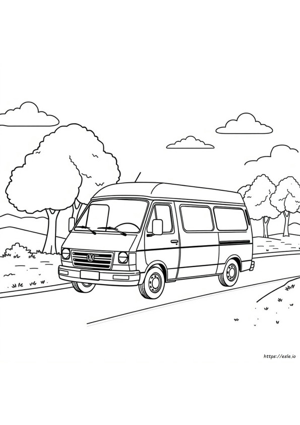Van Images For Colouring