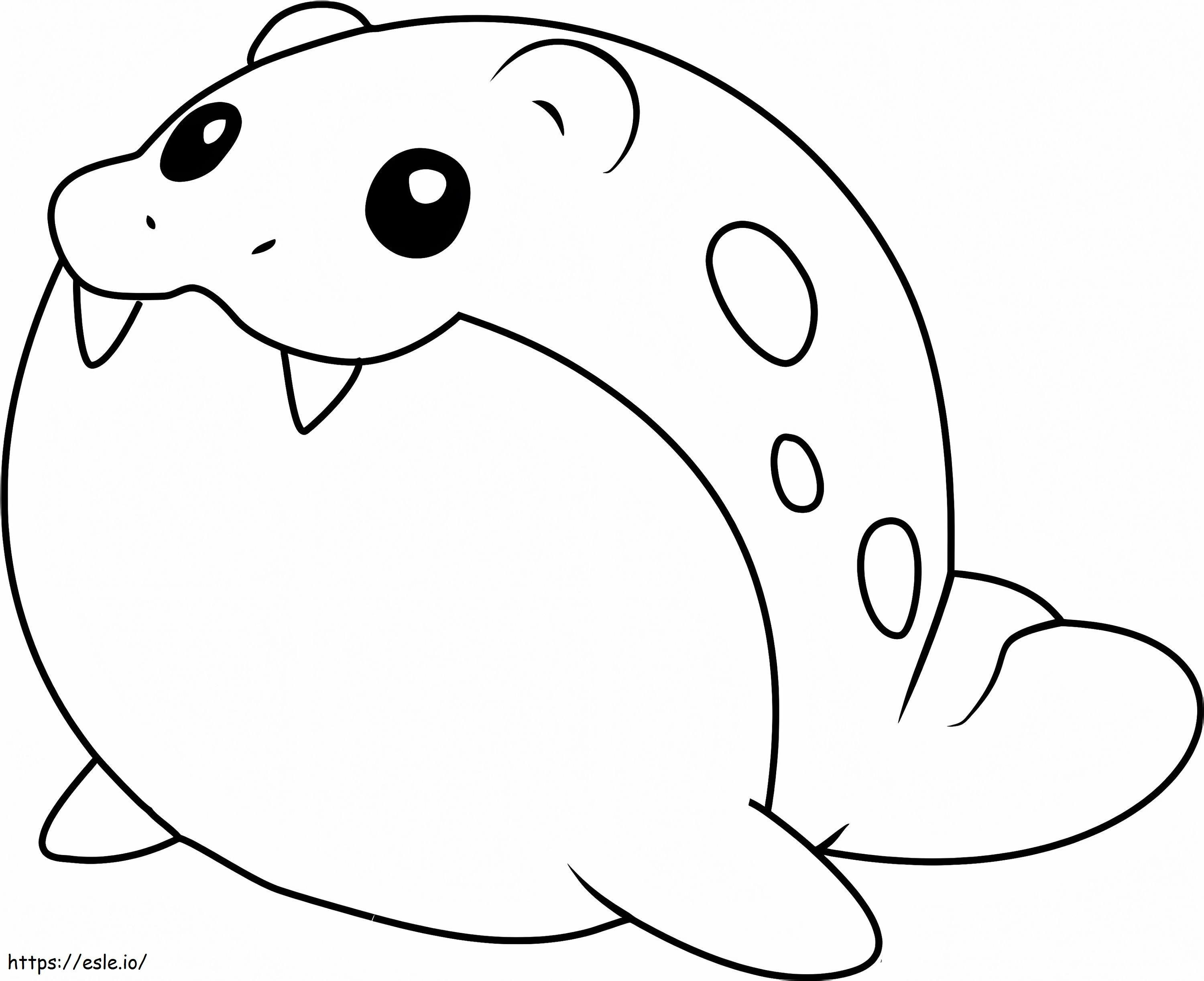 Spheal Pokemon 6 coloring page