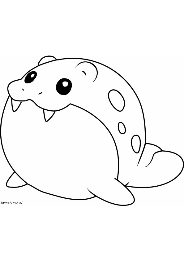 Spheal Pokemon 6 coloring page