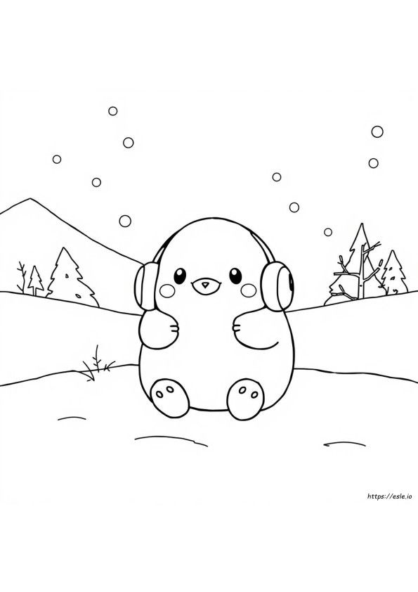 Coloriages Squishmallow Hiver À Imprimer